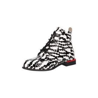 2Go Fashion Schnürstiefelette Damen weiß|weiß