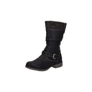Barbarella Stiefel Mädchen schwarz|schwarz