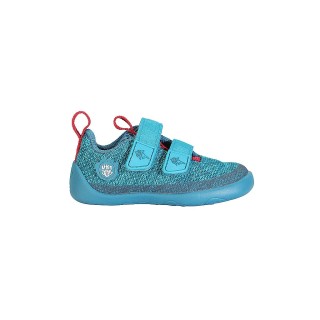 AFFENZAHN Kinder Barfußschuhe KNIT HAPPY Hai blau | 21
