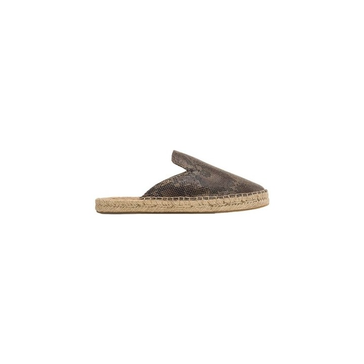 Paez  Espadrilles Mule W - Print Snake Brown