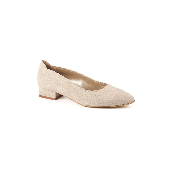 DIRNDL & BUA Trachtenschuhe - Ballerinas beige | 37