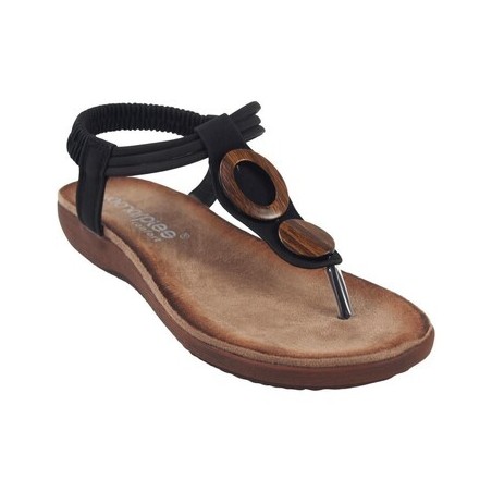 Amarpies  Schuhe Sandalia señora  17063 abz negro