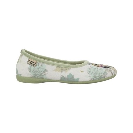 La Maison De L'espadrille  Hausschuhe BALLERINE HIBOUX Maison de l'Espadrille PISTACHE 6144-7