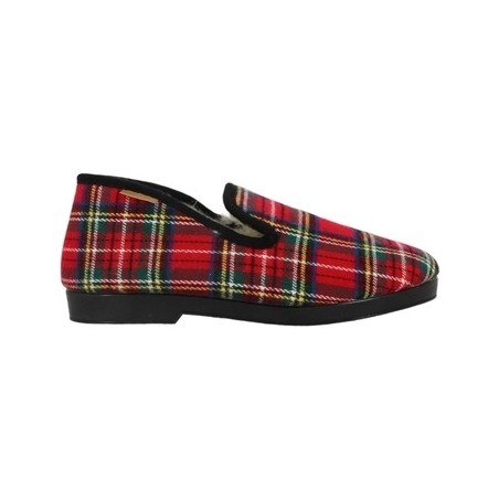 La Maison De L'espadrille  Hausschuhe PANTOUFLE LAINE Maison de l'Espadrille ROUGE 7606-7