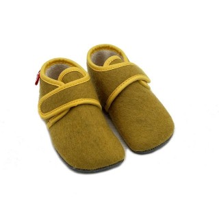 POLOLO Kinderschuhe Cosy, Barfußschuh aus recyceltem Wollfilz (kbT), gefüttert mit Bio-Baumwolle