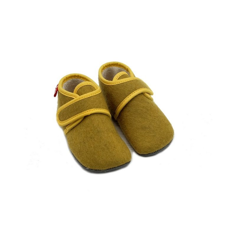 POLOLO Kinderschuhe Cosy, Barfußschuh aus recyceltem Wollfilz (kbT), gefüttert mit Bio-Baumwolle