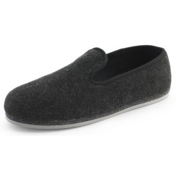 Pantoffelmann Niedertreter Filzhausschuhe Herren Damen DDR Ostalgie Filzpantoffel Hausschuh (1 Paar) für Laminat- und Parkett