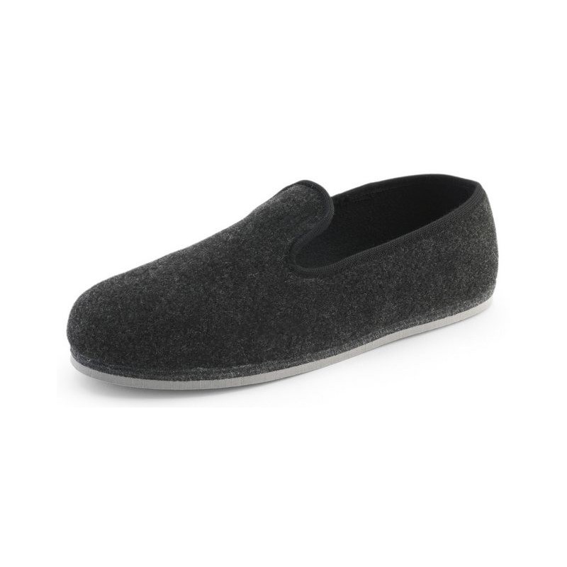 Pantoffelmann Niedertreter Filzhausschuhe Herren Damen DDR Ostalgie Filzpantoffel Hausschuh (1 Paar) für Laminat- und Parkett