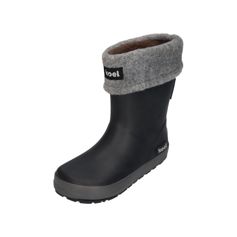 KOEL WELLIE BARE + SOCK Barfußschuh Black