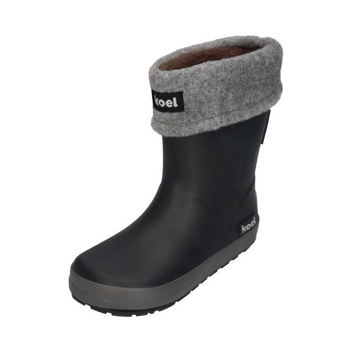 KOEL WELLIE BARE + SOCK Barfußschuh Black