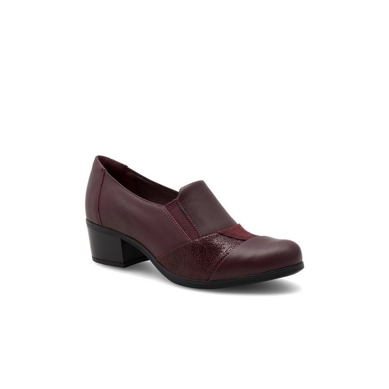 Go Soft Go Soft Halbschuhe Damen EST-GUSTA-22 Dunkelrot Schnürschuh