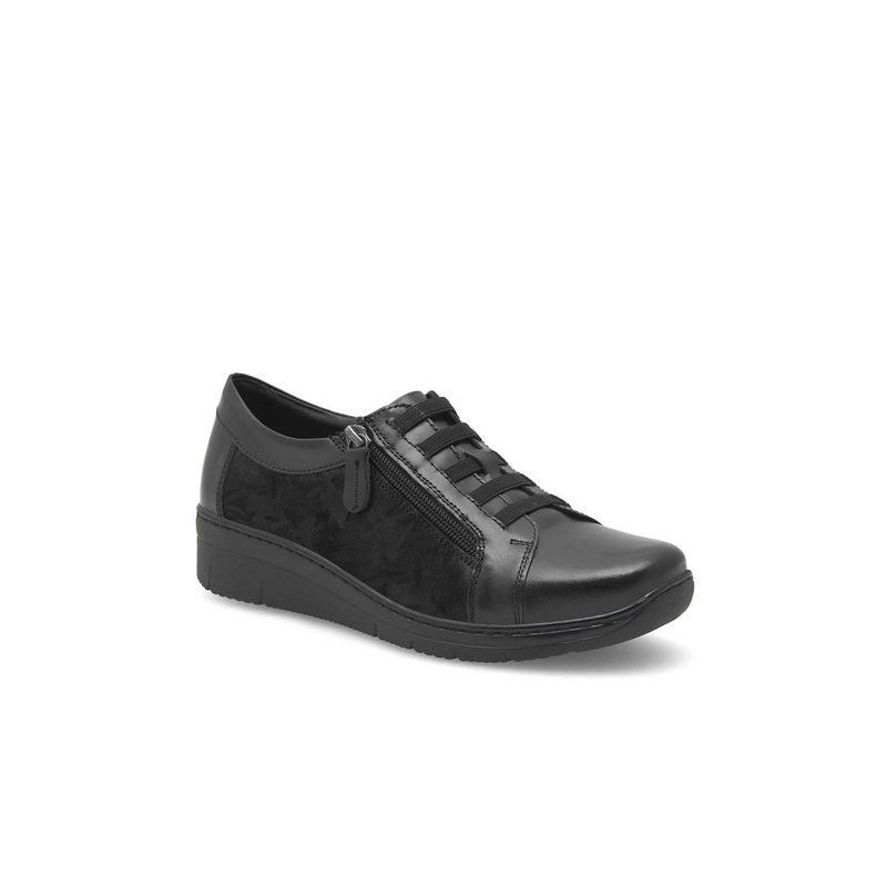 Go Soft Halbschuhe WI23-REBECA-20 Schwarz Schnürschuh