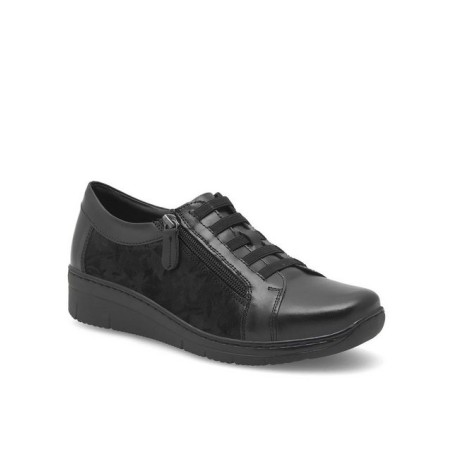 Go Soft Halbschuhe WI23-REBECA-20 Schwarz Schnürschuh