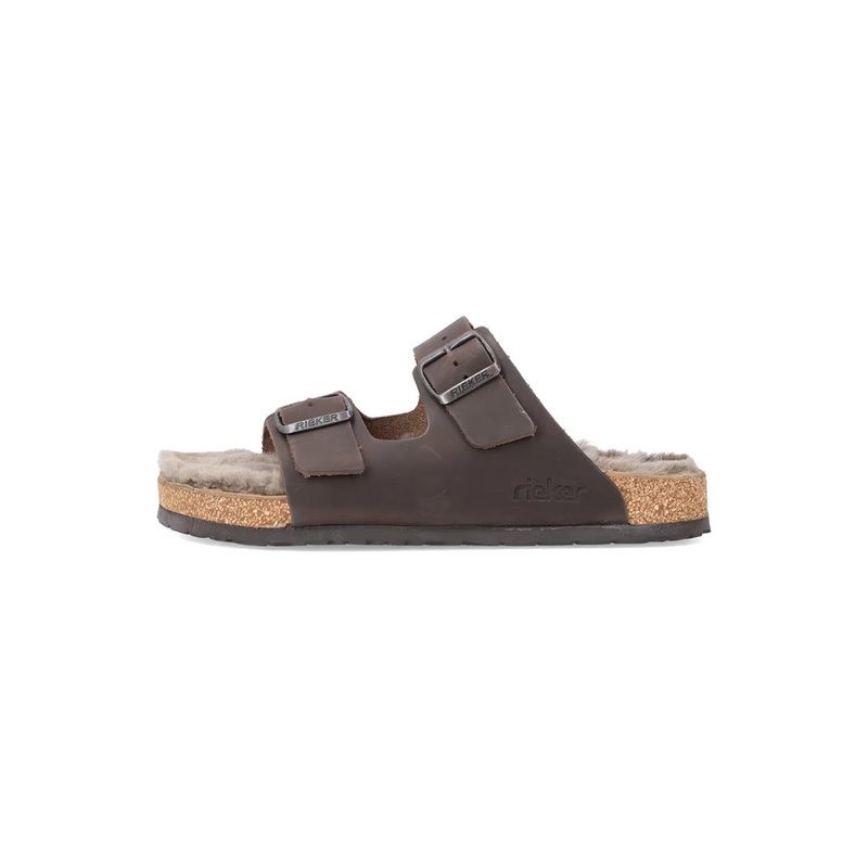 Rieker Herren Pantolette Hausschuh