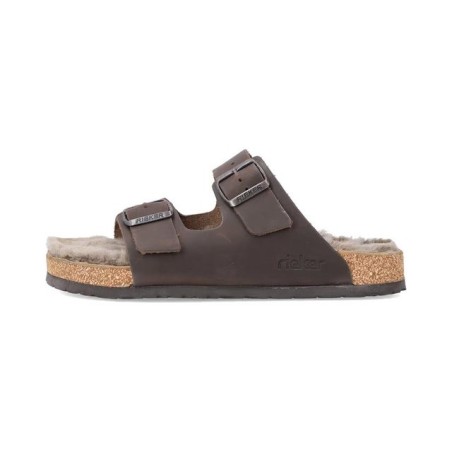 Rieker Herren Pantolette Hausschuh