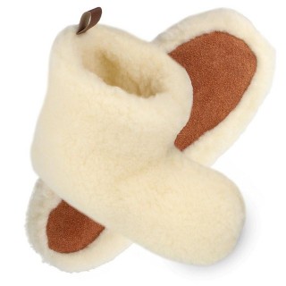 filsko Nordkapp Warme Wollsocken HausSchuhe für Damen und Herren Hausschuh mit wolle gefüttert