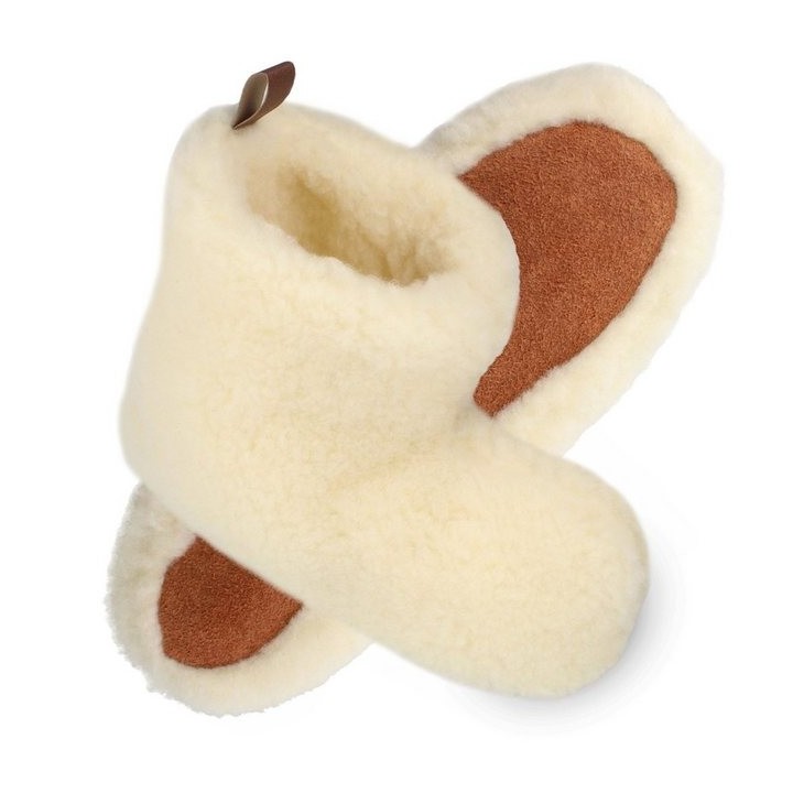 filsko Nordkapp Warme Wollsocken HausSchuhe für Damen und Herren Hausschuh mit wolle gefüttert