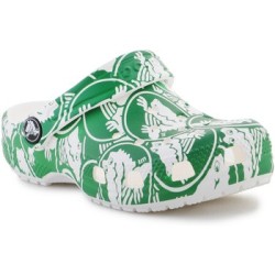 Crocs  Sandalen Classic Duke Print Clog K 210007-3WH Green Ivy