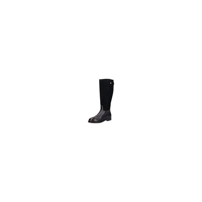 Tommy Hilfiger TH Stud leather Mix Stiefel Damen schwarz|schwarz
