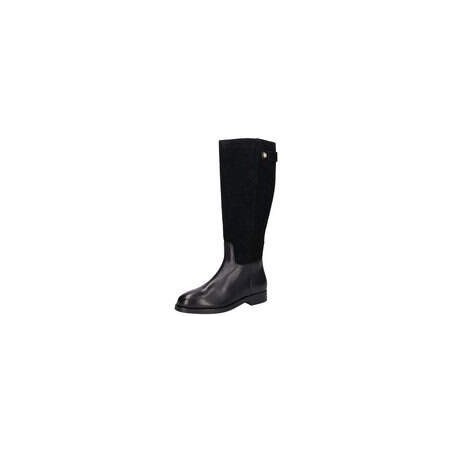 Tommy Hilfiger TH Stud leather Mix Stiefel Damen schwarz|schwarz