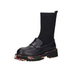 2Go Fashion Loafer Stiefelette Damen schwarz|schwarz|schwarz|schwarz