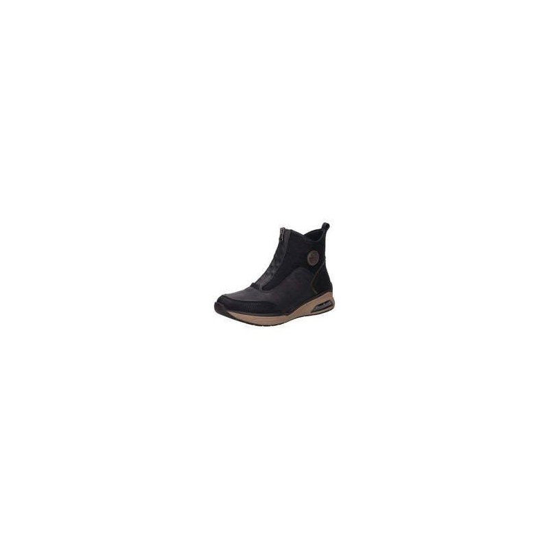 Rieker Sneaker Bootie Damen schwarz|schwarz|schwarz