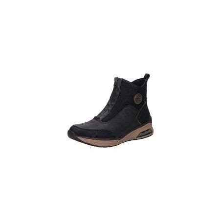 Rieker Sneaker Bootie Damen schwarz|schwarz|schwarz