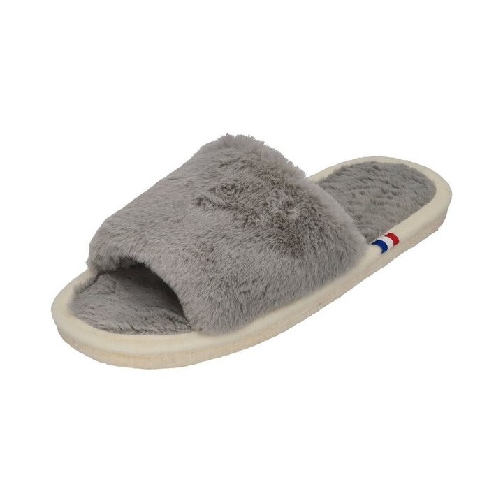 espadrij l´originale PLAGE FLUFFY Hausschuh Gris