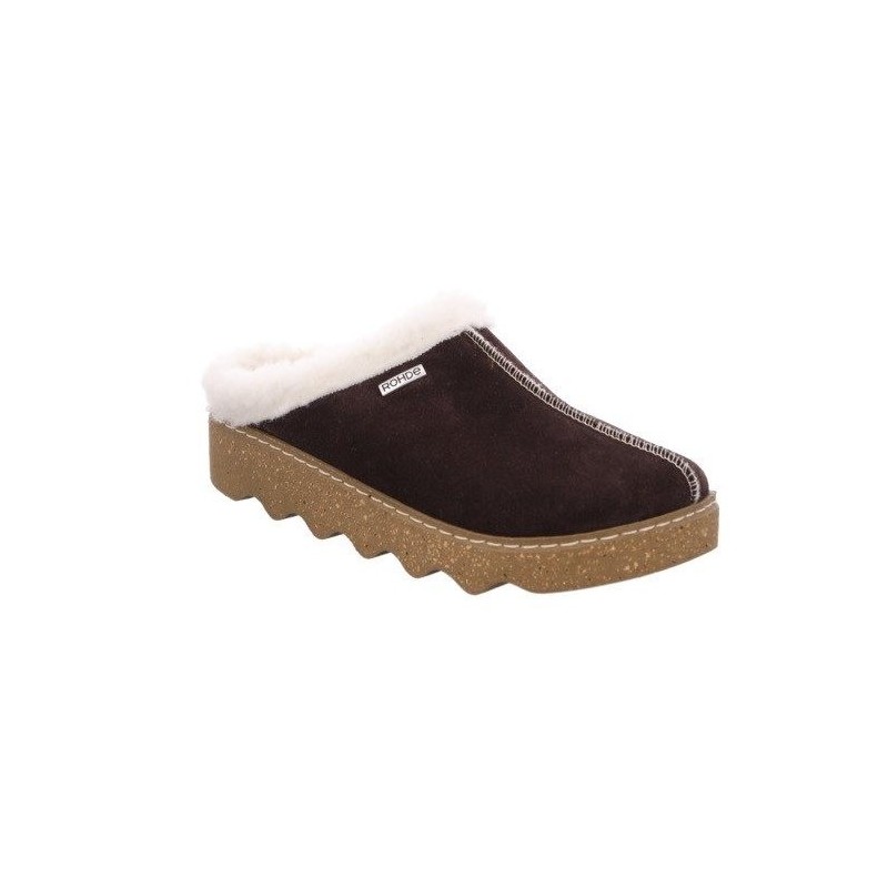 Rohde FOGGIA-D Pantoffel, Hausschuh, Clog mit herausnehmbarer Innensohle aus Lammwolle
