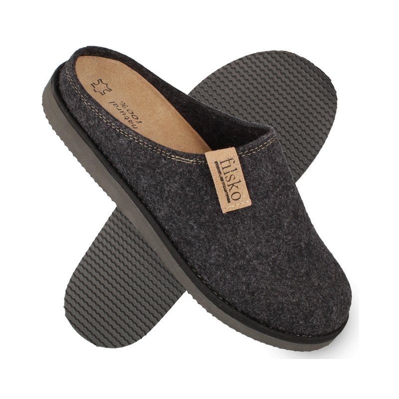 filsko Langayo Damen und Herren Hausschuh (1 Paar) Slip-On, Herausnehmbare Innensohle, Easy-Filz, EVA-Sohle