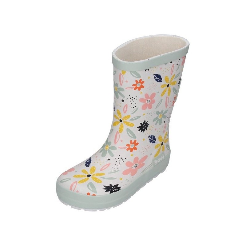 KOEL WELLIE BARE MULTI Barfußschuh White Flowers