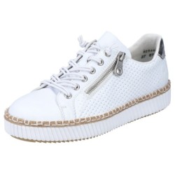 Rieker Sneaker, mit modischer Ziernaht, Freizeitschuh, Halbschuh, Schnürschuh