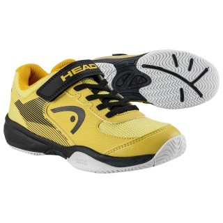 Head Kinder Tennisschuhe HEAD Sprint Velcro 3.0 Kids BNBK Banana Schwarz Tennisschuh