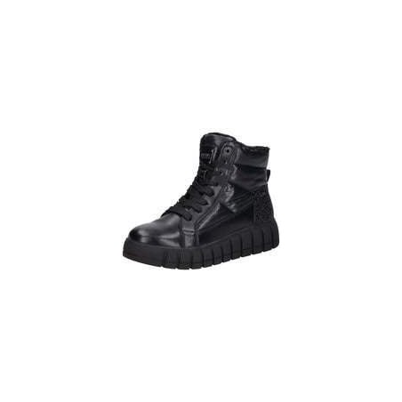 Tom Tailor Schnür Boots Damen schwarz|schwarz