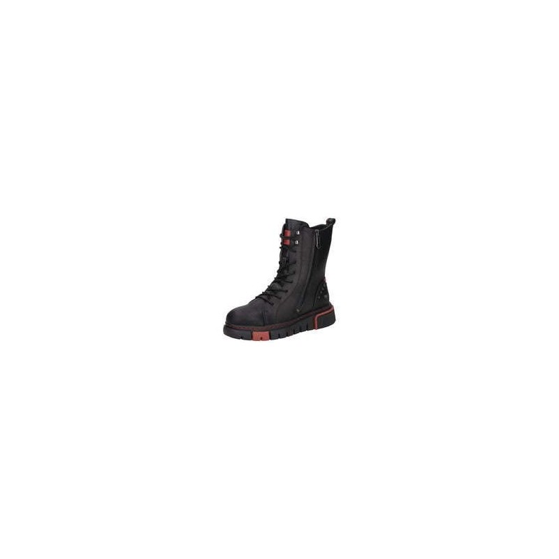 Mustang Schnürstiefelette Damen schwarz|schwarz