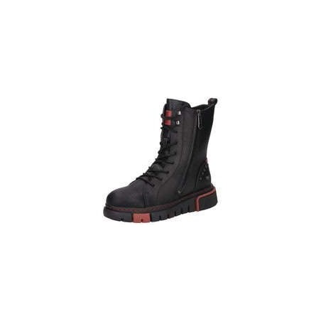 Mustang Schnürstiefelette Damen schwarz|schwarz