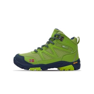 TROLLKIDS Skarvan Hiker Mid, grün Outdoorschuh