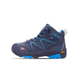 TROLLKIDS Skarvan Hiker Mid, blau Outdoorschuh