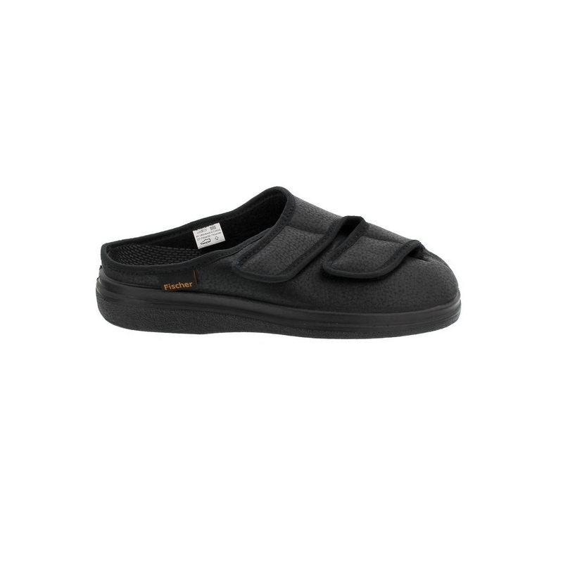 Fischer-Markenschuh Fischer Klett-Pantoffel, Softlan, Frotteefutter, Wechselfußb., Weite K Pantoffel