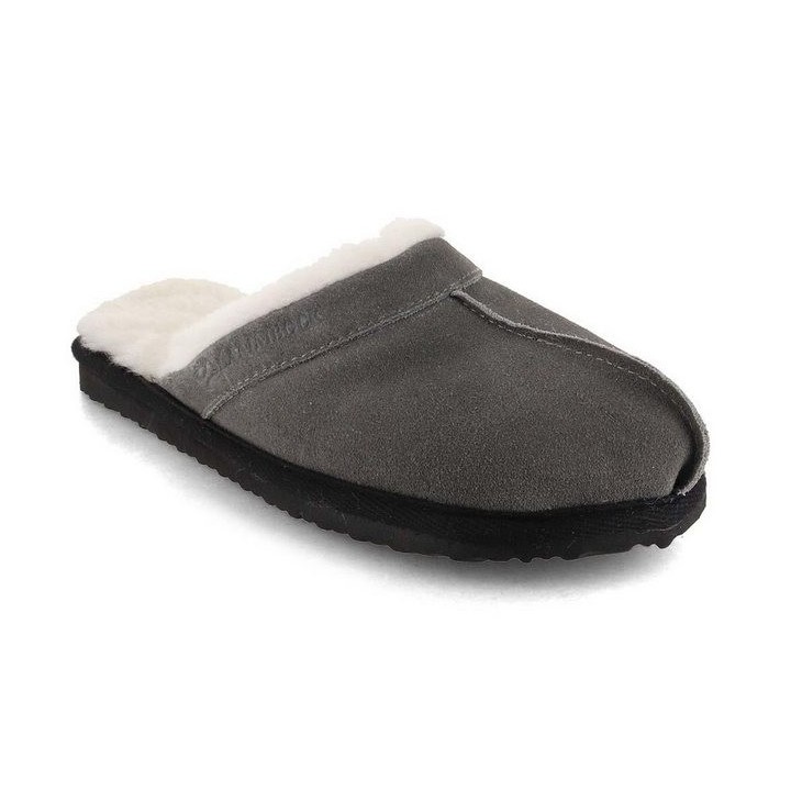 LAMMBOCK Woolson offene Lammfellpantoffeln Schaffell-Hausschuhe für Damen Herre Hausschuh mit breiter Komfort Passform