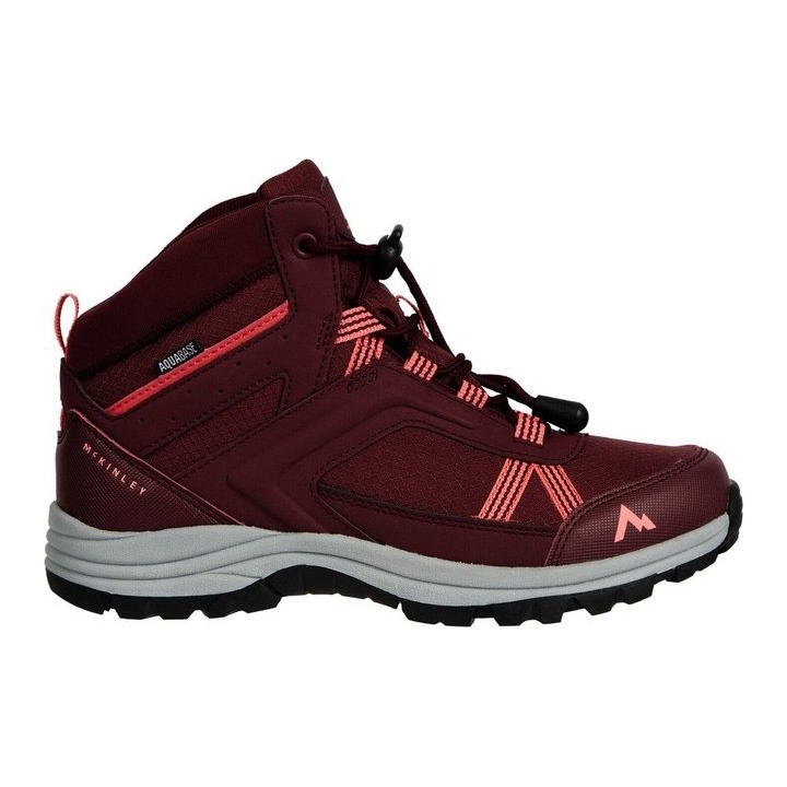 McKINLEY Ki.-Wander-Stiefel Maine II MID AQB J RED WINE/CHARCOAL/RE Trekkingschuh