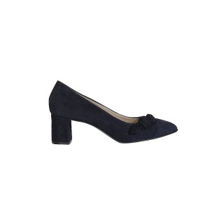 DIRNDL & BUA Trachtenschuhe - Pumps blau | 39