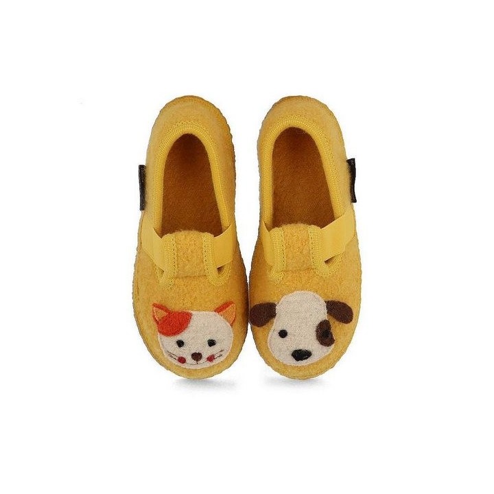 Haflinger problemlos an- und ausziehen Hausschuh mit Gummizug