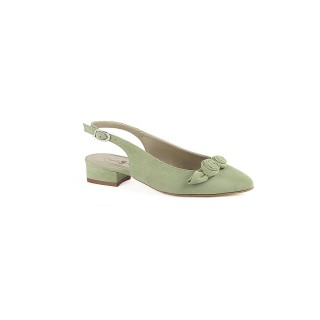 DIRNDL & BUA Trachtenschuhe - Pumps grün | 38