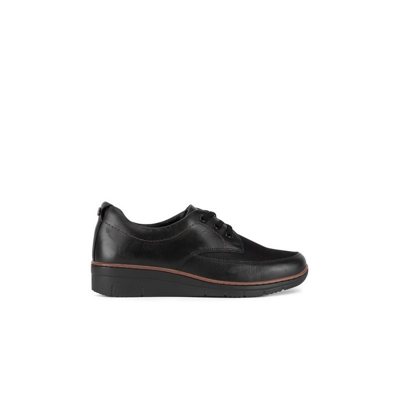 Go Soft Go Soft Halbschuhe Damen WI23-REBECA-12 Schwarz Schnürschuh