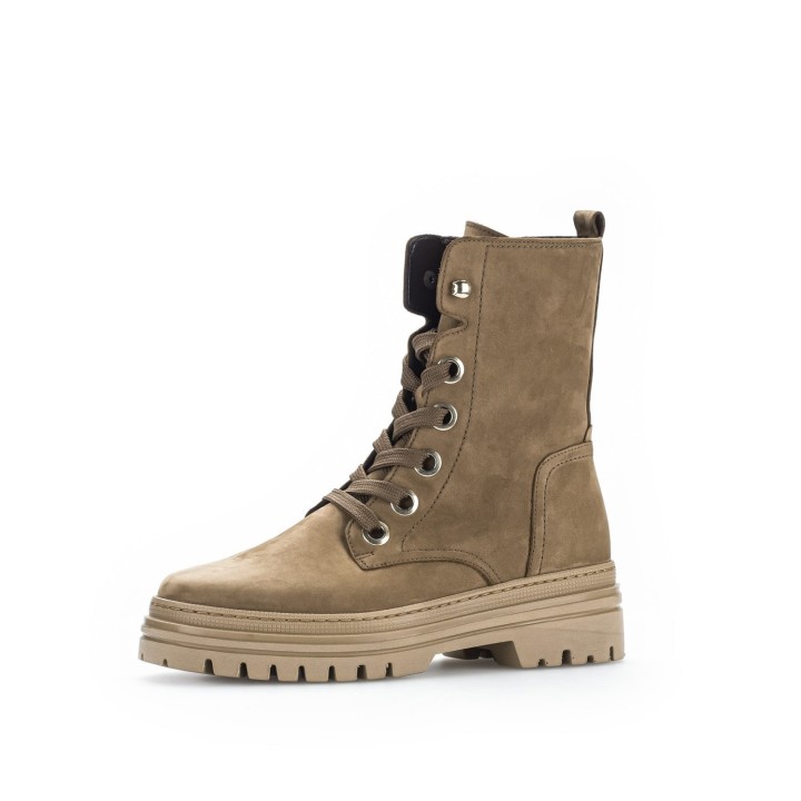 COMBAT   - Enkellaarsjes met plateauzool - beige 5,5