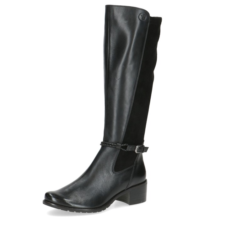 Damen Elegante Stiefel  9-25600-43 Schwarz 019 Black Comb Le... 37