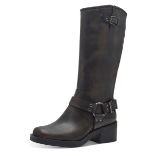 Damen Boots Stiefel Biker 1-25399-43 Braun 314 Cigar Kunstle... 37