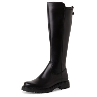 Damen Elegante Stiefel  1-25605-43 Schwarz 001 Black Leder m... 37