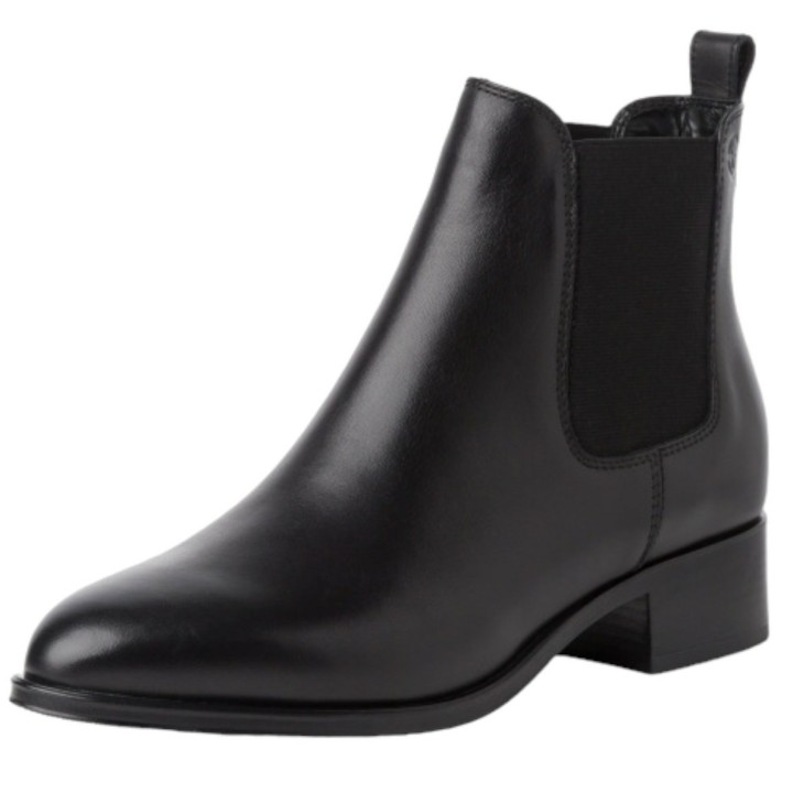 Damen Elegante Stiefelette  1-25019-43 Schwarz 001 Black Led... 38